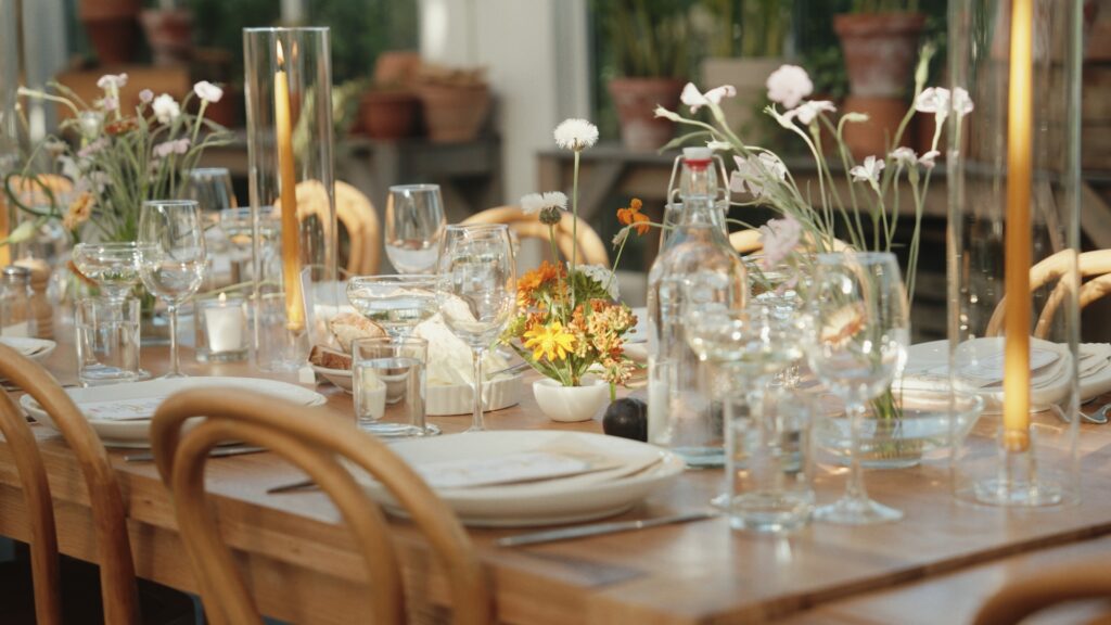 reception florals in the Hudson valley