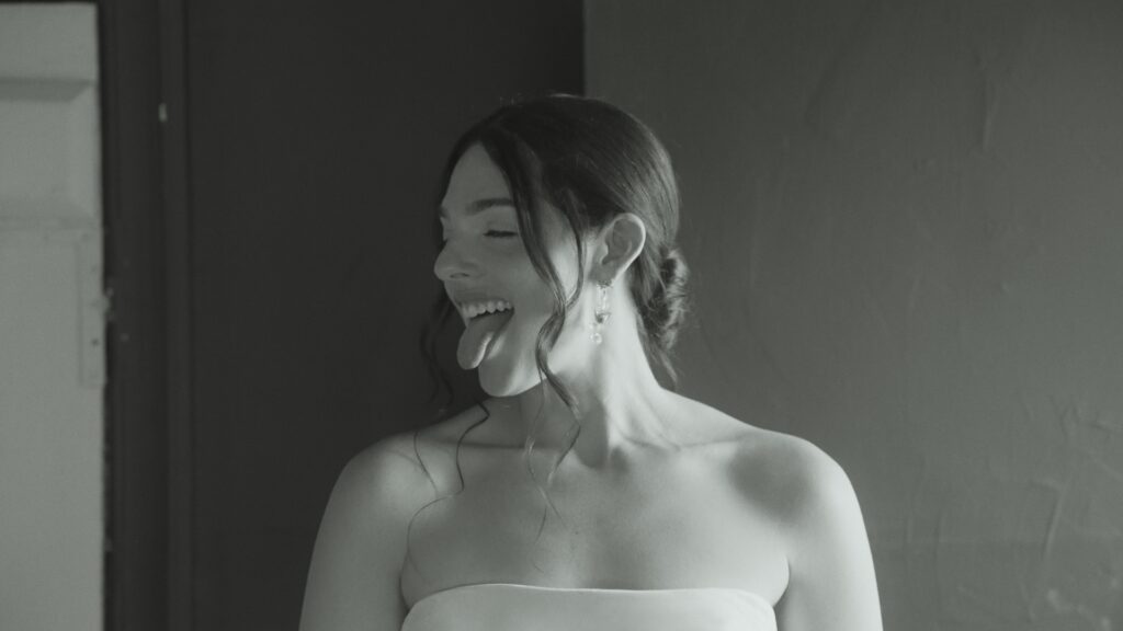 Candid portrait of a Hudson Valley Bride.