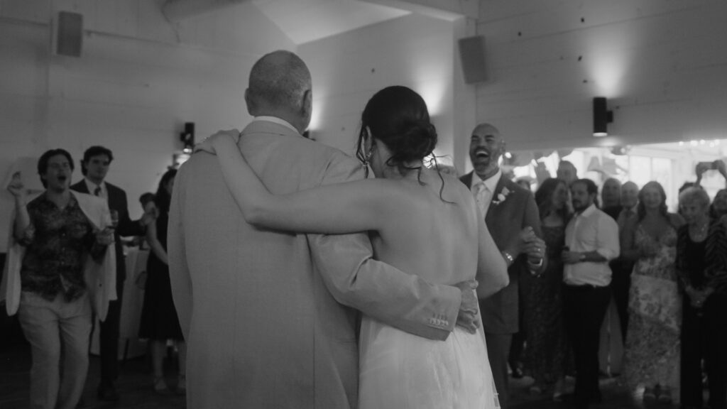 Father of the Bride dance at Audrey's farmhouse